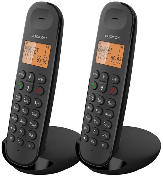 LOGICOM ILOA 250 DUO Black SANS RÉPONDEUR