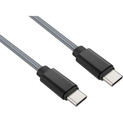 adeqwat cable usb c vers usb-c gris 2m