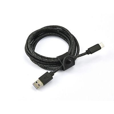 adeqwat cable usb c vers usb noir 2m tresse