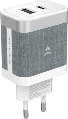 adeqwat Chargeur secteu 45W PowerDelivery USB-A/USB-C + Câble