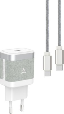 adeqwat Chargeur + câble USB-C 35W + Câble USB-C 1M Blanc