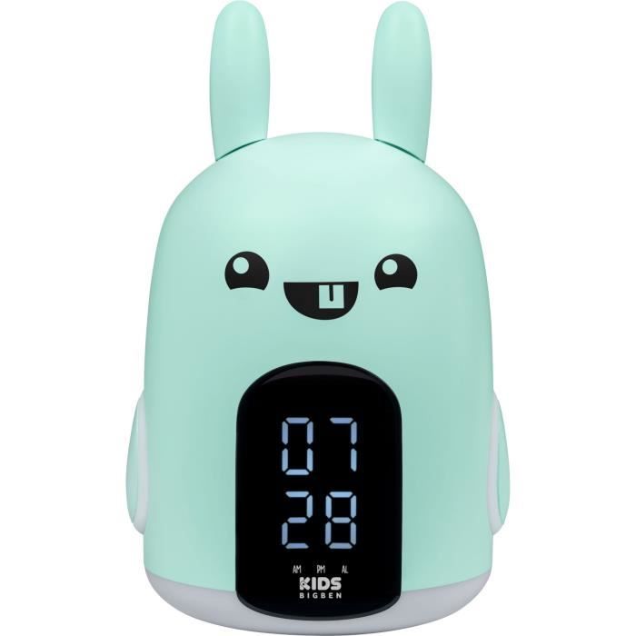 Bigben Interactive - Modèle du produit : Réveil & Veilleuse – RKIDSRABBIT