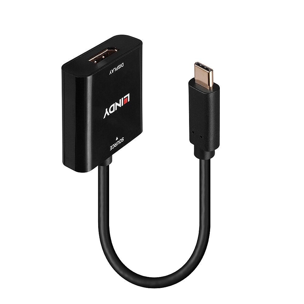 Lindy USB Type C Bi-Directionnel 8K60Hz 2m Vers DisplayPort Câble