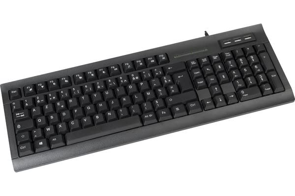 Dacomex Clavier K460-U avec hub USB intégré (Noir)
