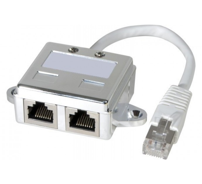GENERIQUE Doubleur de port RJ45 STP CAT 5e