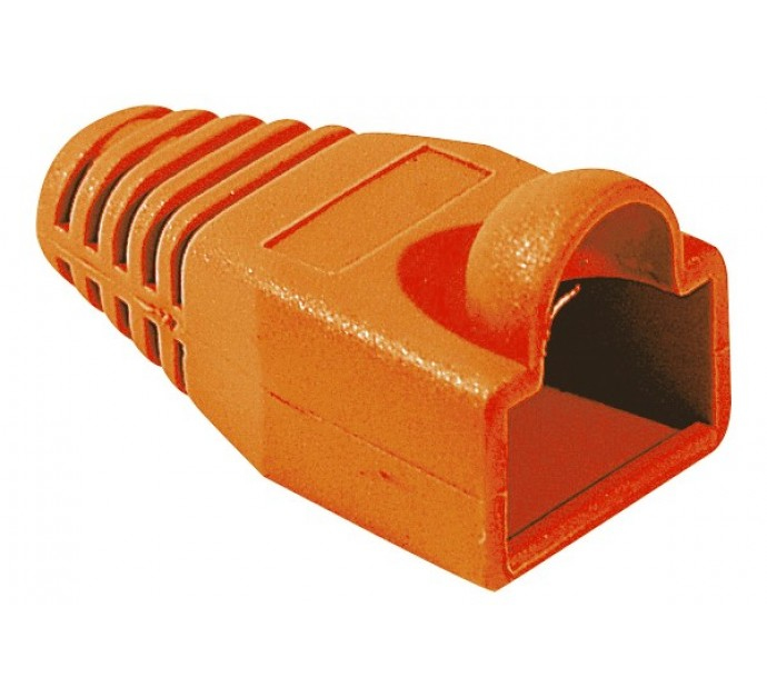 GENERIQUE Manchon RJ45 orange snagless diamètre 6 mm (sachet de 10 pcs)