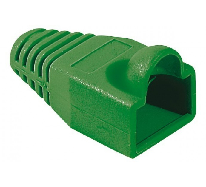 GENERIQUE Manchon RJ45 vert snagless diamètre 6,5 mm (sachet de 10 pcs)