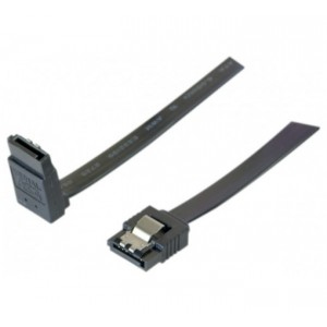 GENERIQUE Câble sata 6GB/s coudé haut slim sécurisé (noir)