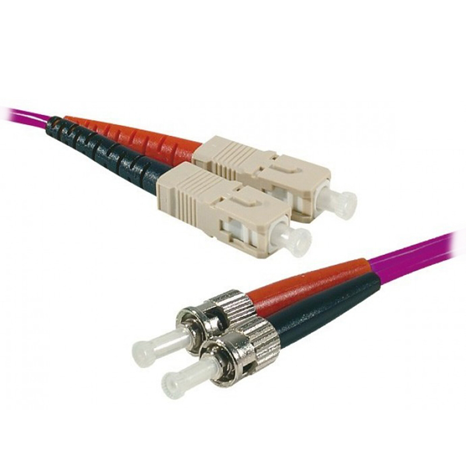 GENERIQUE Jarretière optique duplex multimode 2mm OM4 ST-UPC/SC-UPC (2 mètres)