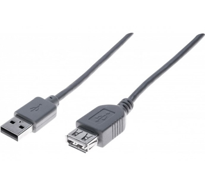 GENERIQUE Rallonge éco USB 2.0 A / A grise