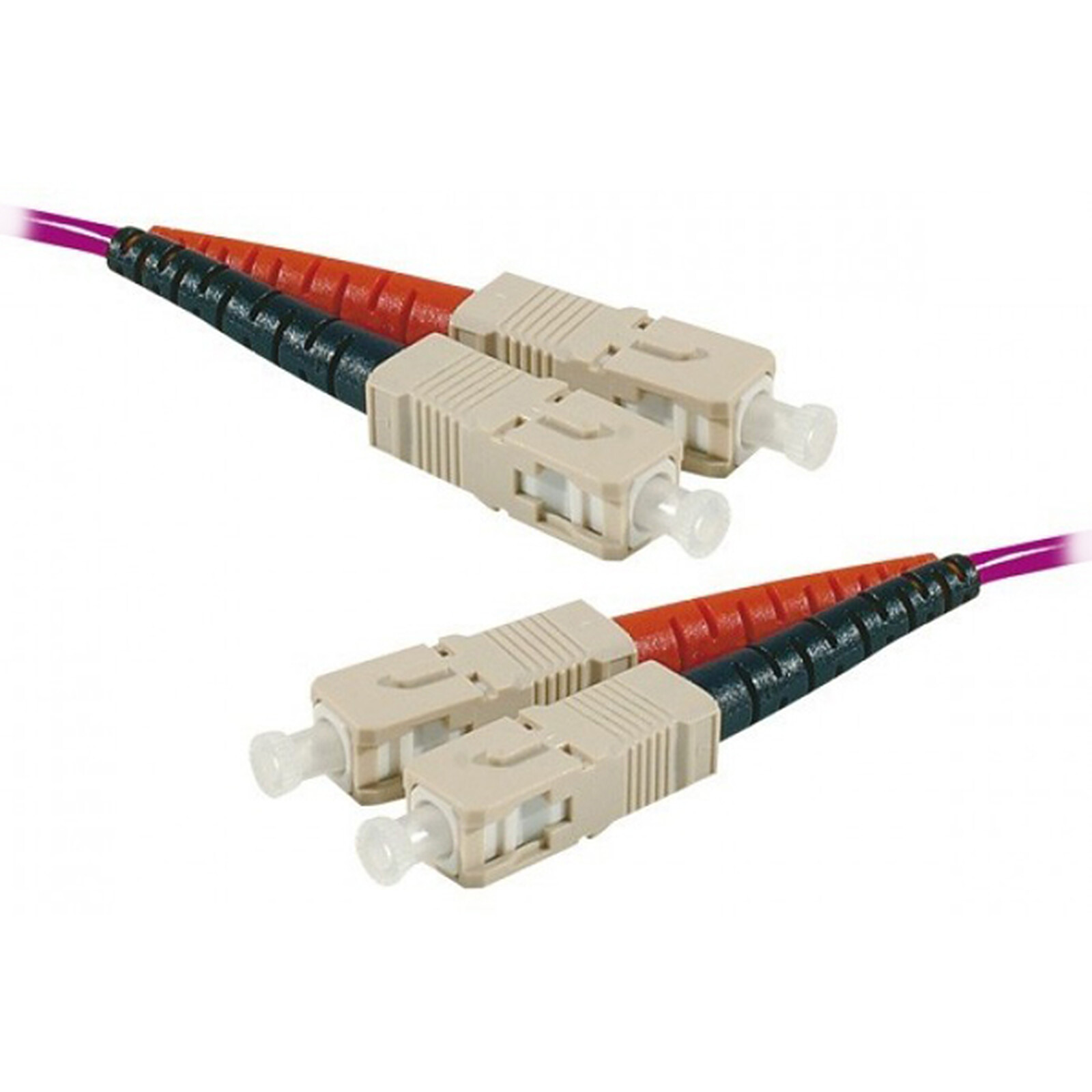 GENERIQUE Jarretière optique duplex multimode 2mm OM4 SC-UPC/SC-UPC (1 mètre)