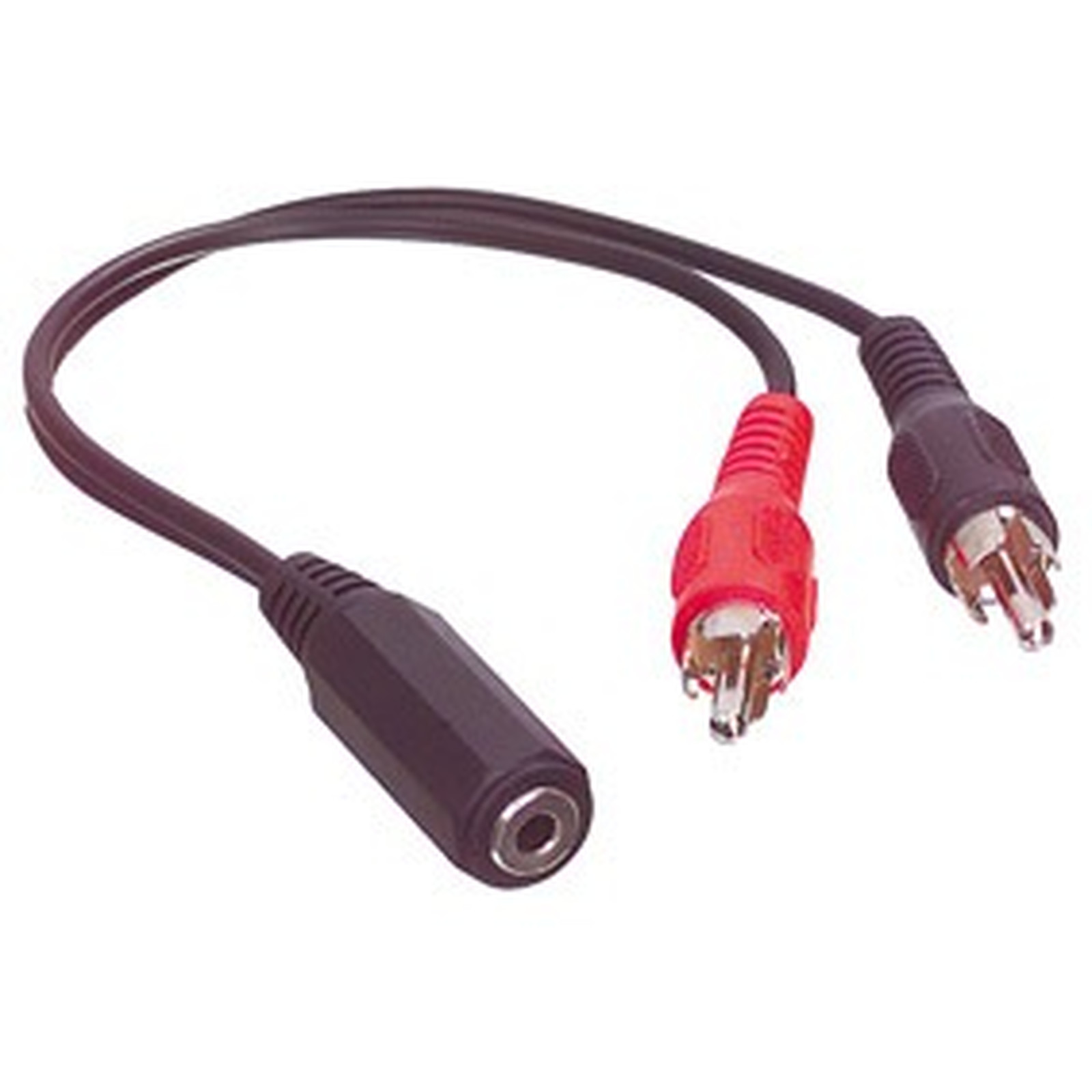 GENERIQUE Adaptateur Jack 3.5 mm femelle / 2 x RCA mâle