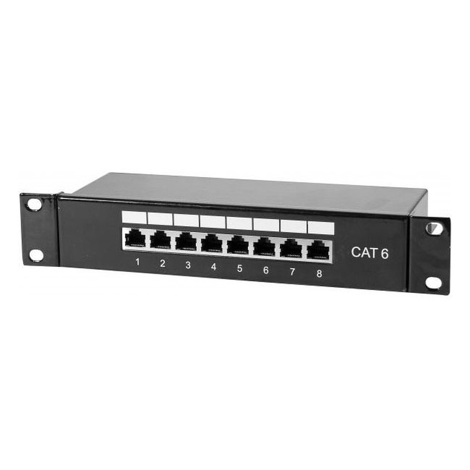 GENERIQUE Panneau de brassage 8 ports catégorie 6 FTP pour coffret / armoire / baie 10''