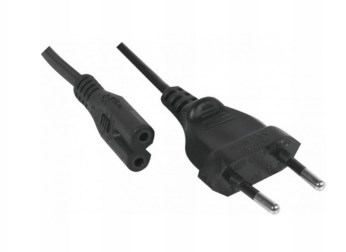 GENERIQUE Cordon d alimentation bipolaire PC CEE7 / C7 noir