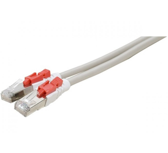 GENERIQUE Cordon RJ45 catégorie 6A S/FTP à verrouillage gris