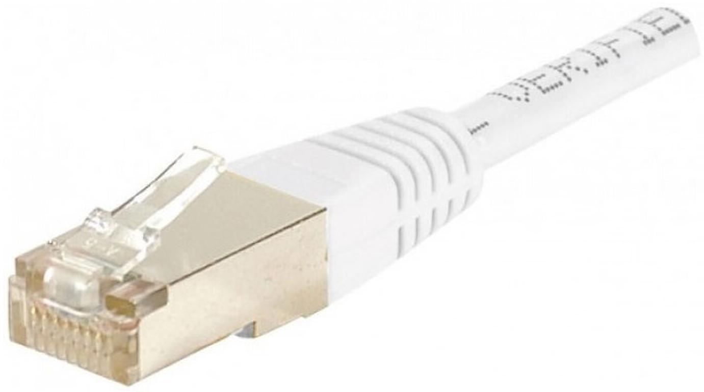 GENERIQUE Câble RJ45 catégorie 6 F/UTP 0.15 m (Blanc)