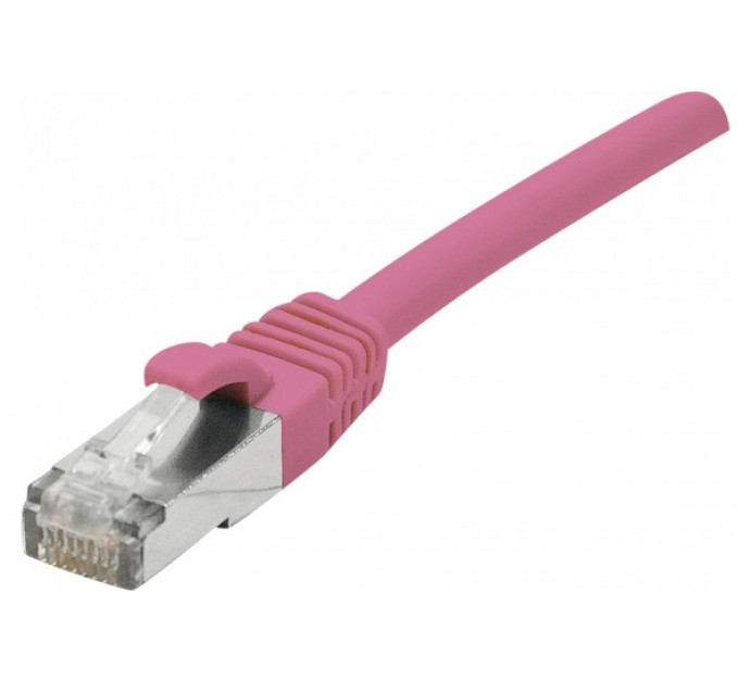 GENERIQUE Cordon RJ45 catégorie 6A F/UTP LSOH snagless rose