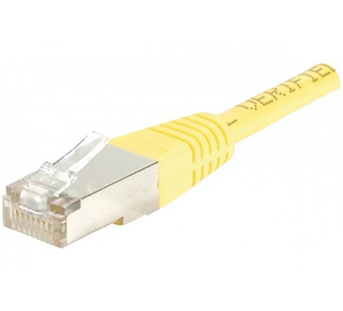 GENERIQUE Cordon RJ45 catégorie 5e F/UTP jaune