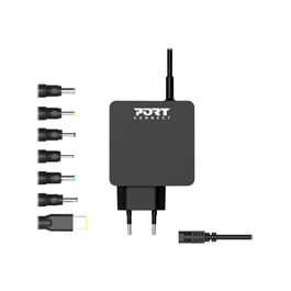 PORT DESIGN Universal Power Adapter For Notebooks Up To 45W EU Plug 7 Universal Detachable Tips