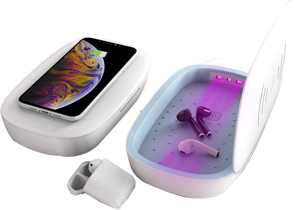 BIG BEN BigBen CONNECTED UVSTERILIZERB2CDésinfecteur UV / chargeur sans fil pour casque sans fil, téléphone portablePoids Brut: 0,43 KgVoir toutes les spécificationsÉlimine 99,9 % des bactériesStérilise en quelques minutesCharge sans fil