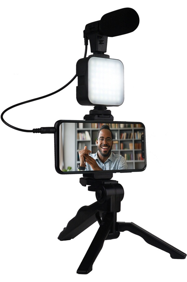 Bbc Kit Influence vlogging XS Live stream avec trépied et microphone + Led light XS
