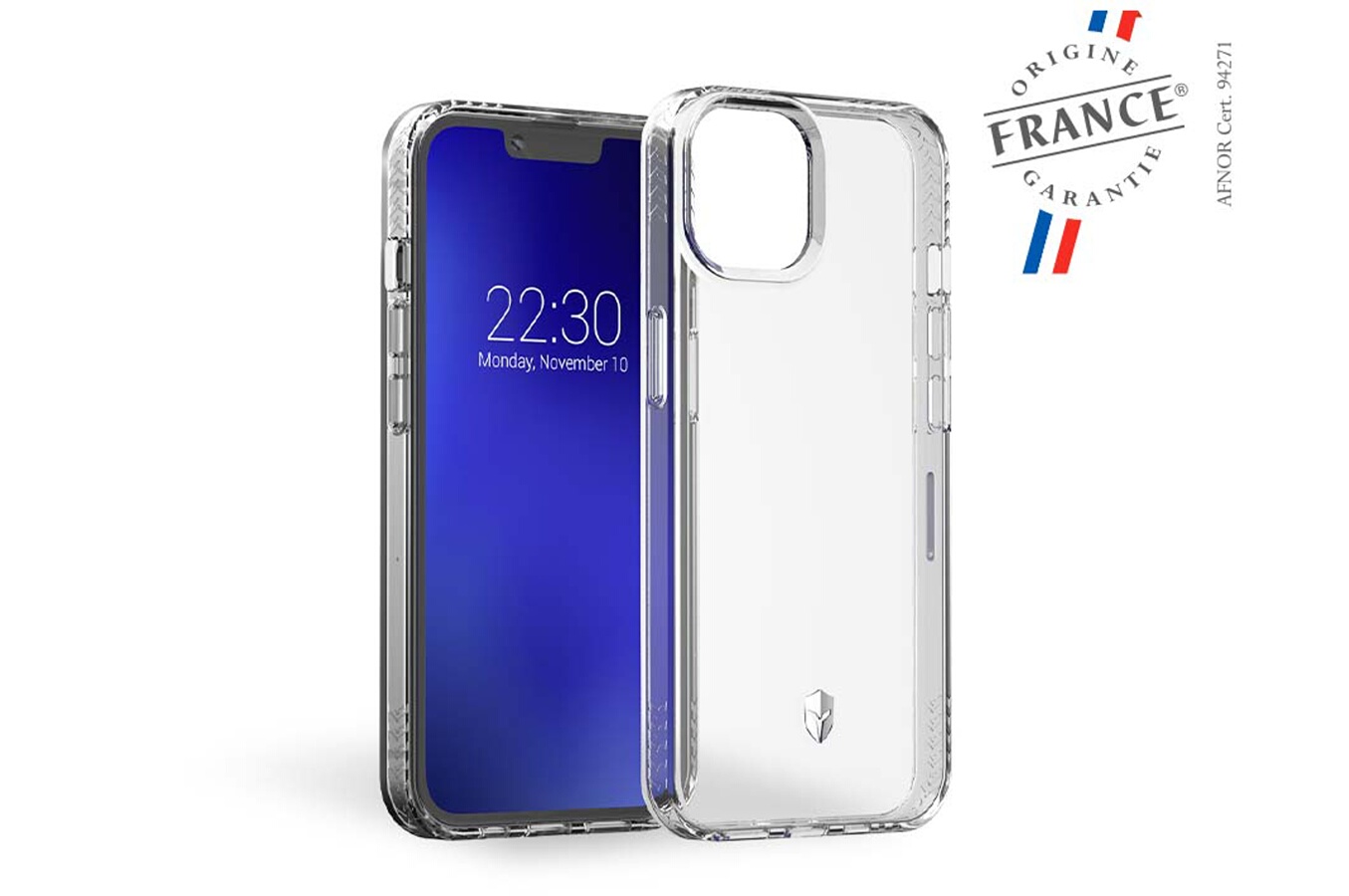 Forcecase Etui de protection pour iPhone 14/13 Transparent