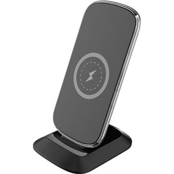 Bbc Chargeur induction Stand 15W + Chargeur secteur 20W Recycle Noir