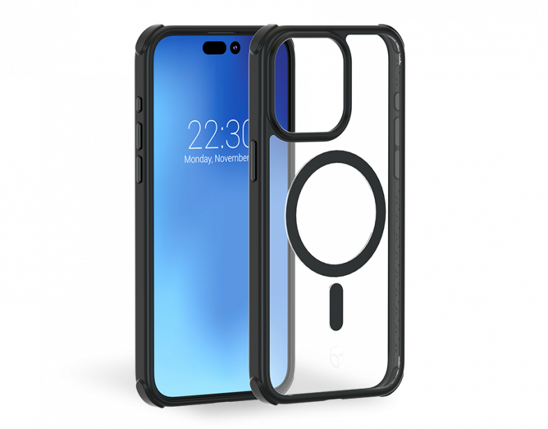Forcecase Coque Renforcée iPhone 15 Pro AIR FROST Compatible MagSafe Frost Noire
