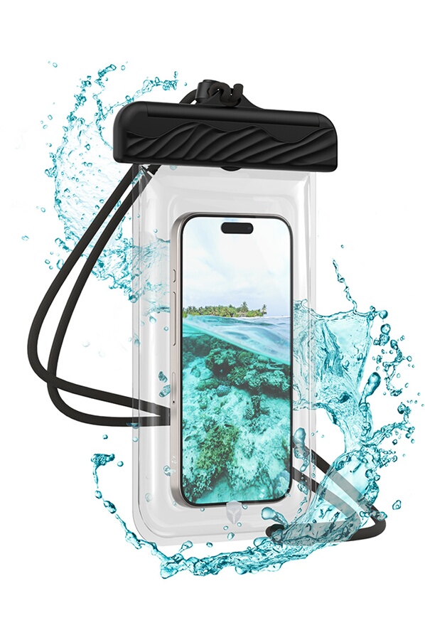 Forcecase Pochette Etanche IPX8 Renforcee Noire