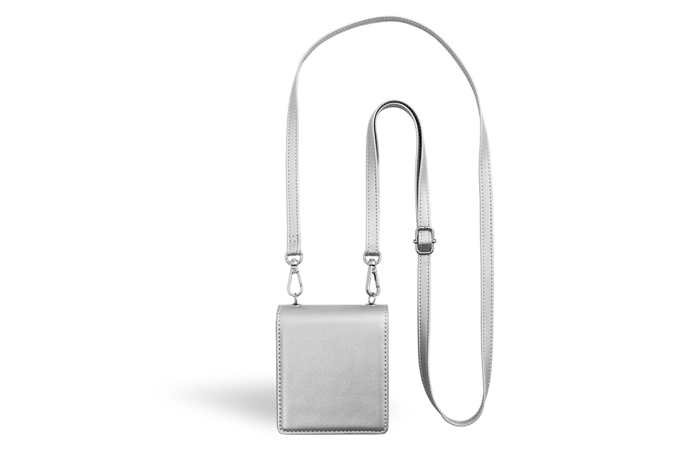 Forcecase Pochette bandouliere Z Flip 6 Argent