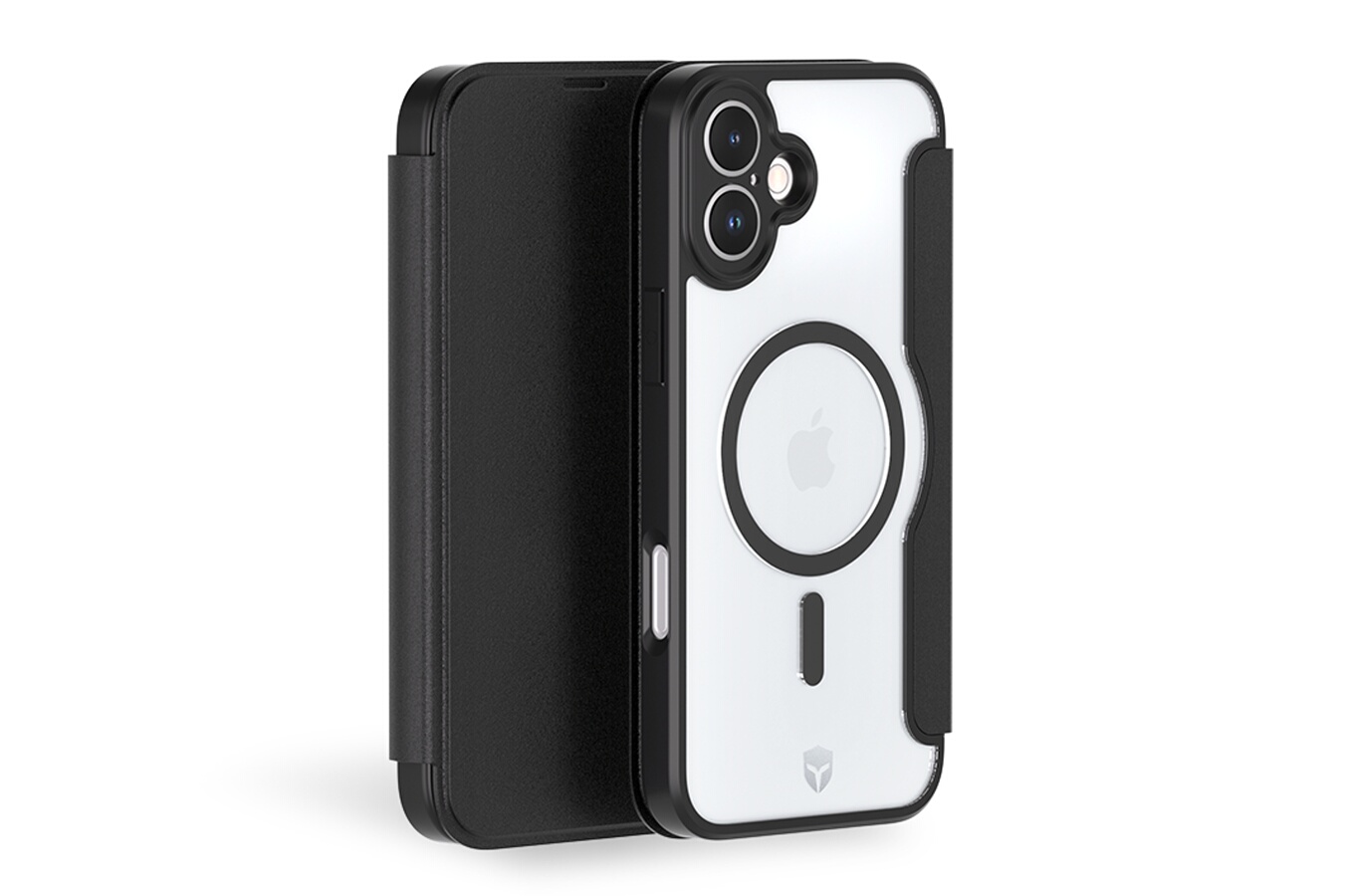 Forcecase ETUI Folio AVEC Magsafe POUR IPHONE 16 Plus Noir