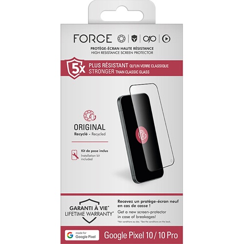 Forceglass OG 2,5D Original pour Google Pixel 10 et Pixel 10 Pro GRS