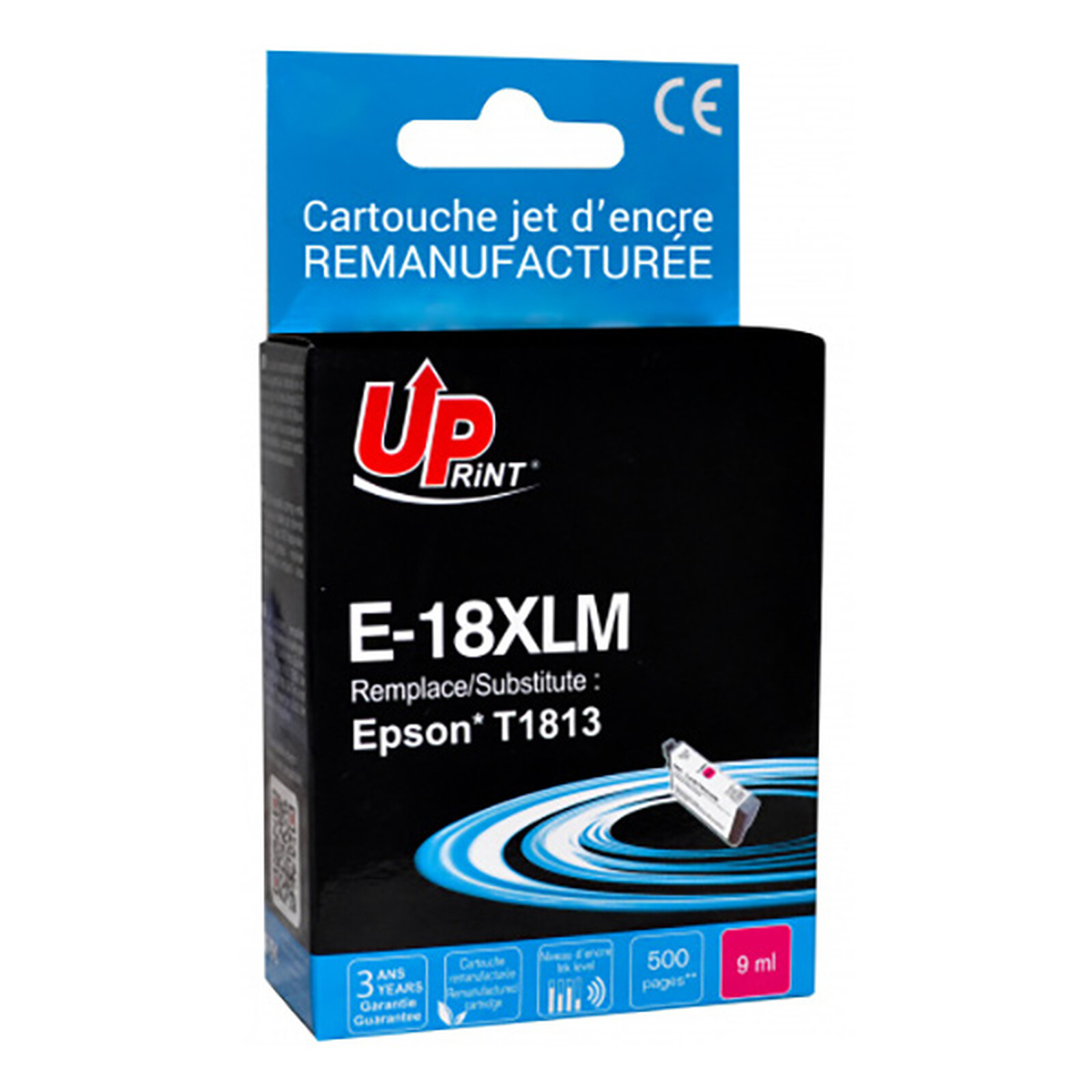 UPrint E-18XLC Cartouche compatible Epson T1813 (Magenta)