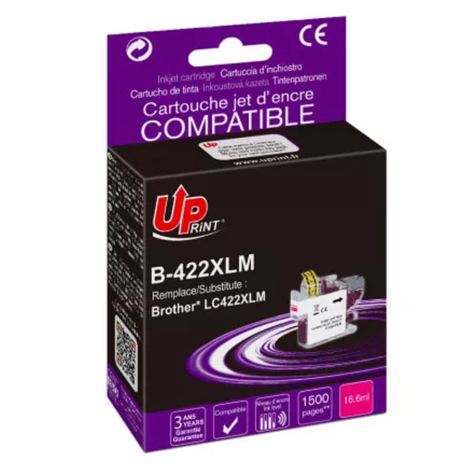 UPrint Cartouchecompatible Brother LC422XL (Magenta)