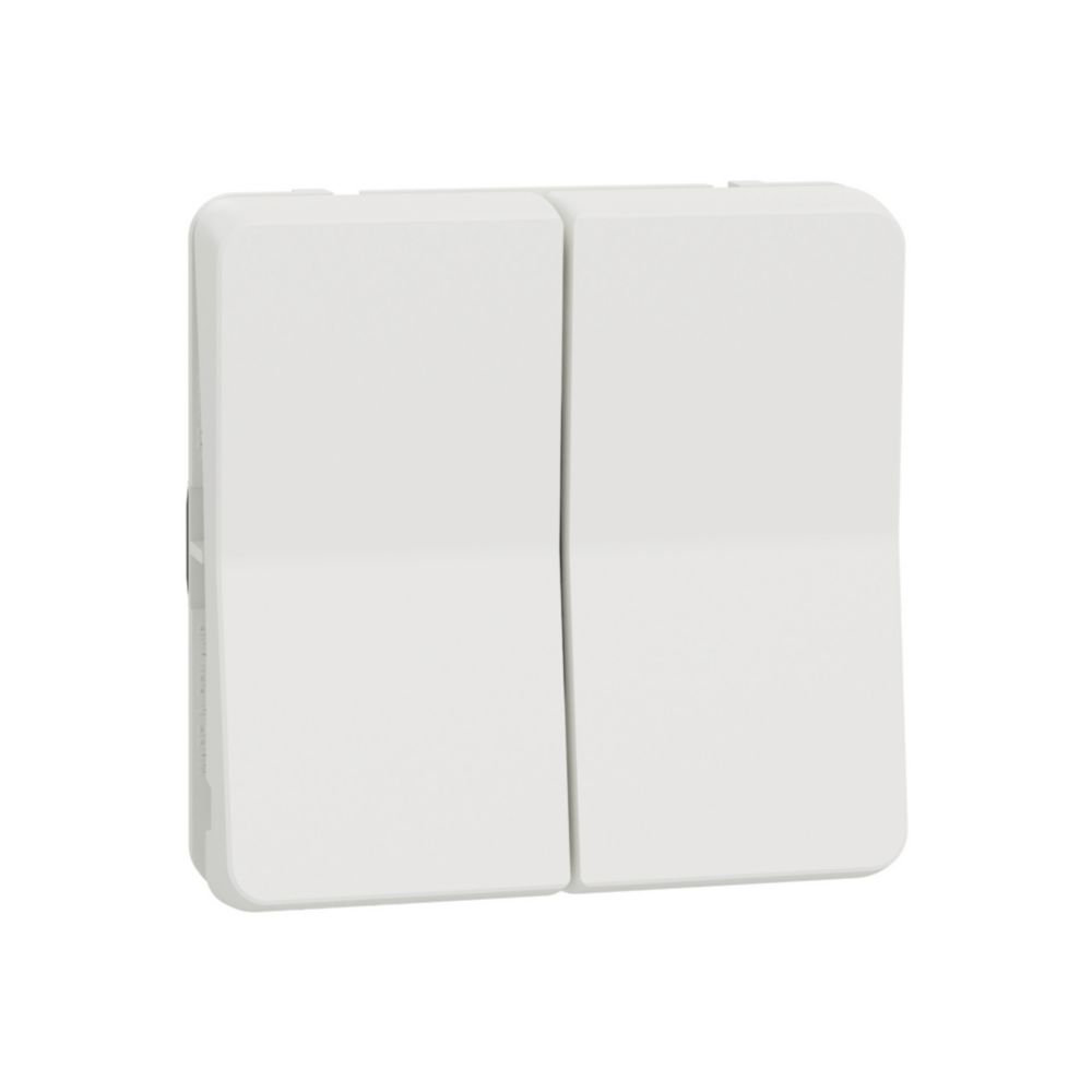 Schneider Double va-et-vient étanche composable Mureva 1 poste gris Schneider