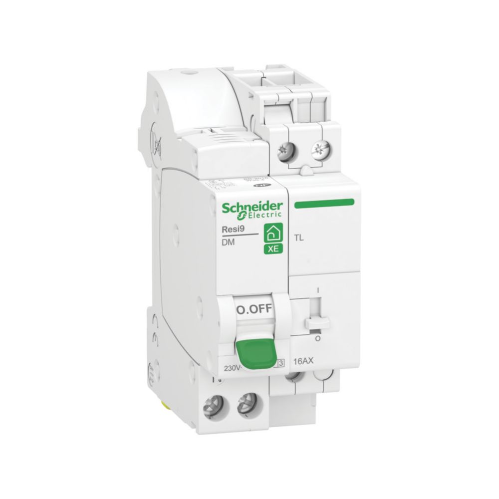Schneider Combiné disjoncteur et télérupteur 16A type C Auto 3kA 1P+N embrochable Resi9 XE Schneider