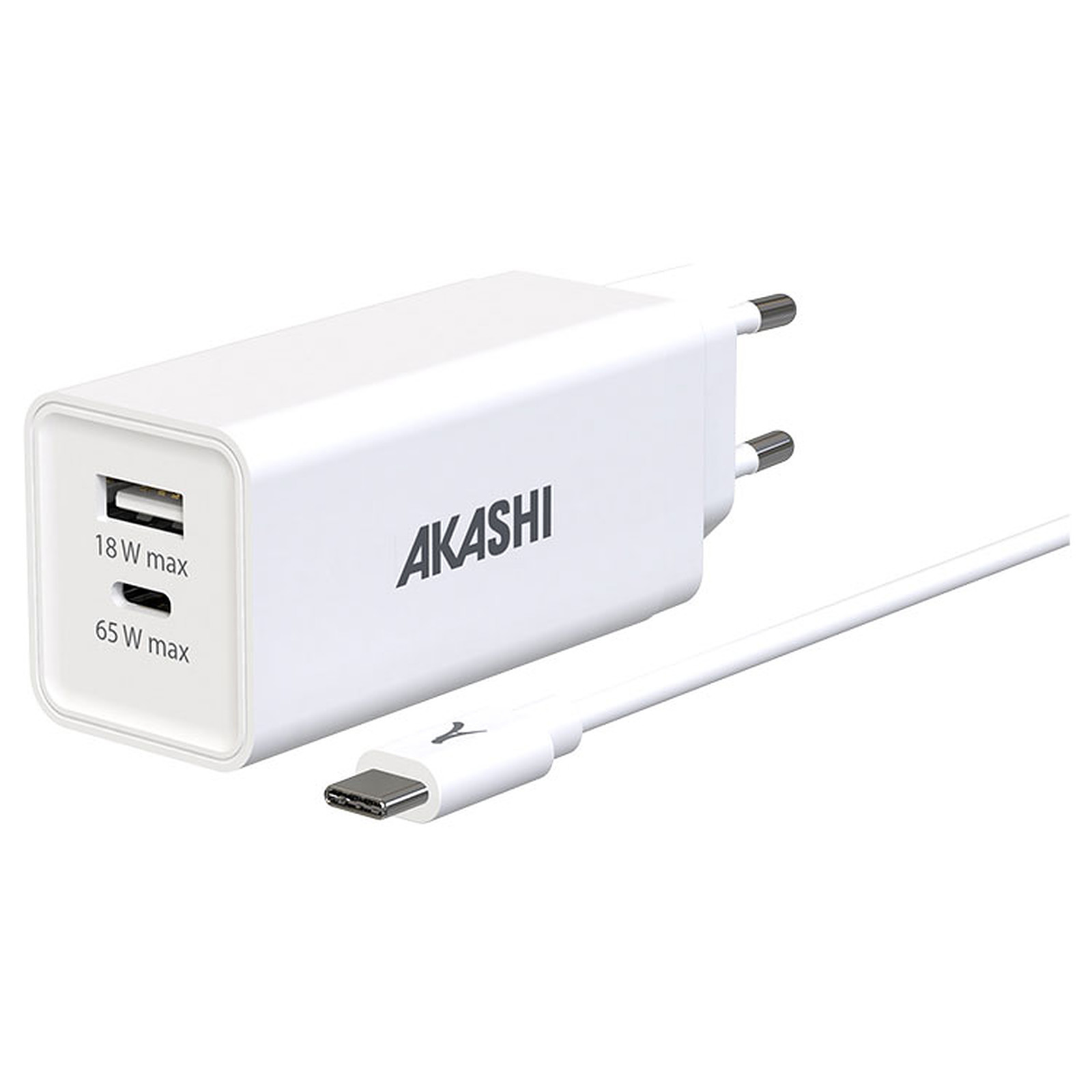 Akashi Chargeur Secteur 83W USB-C + USB-A