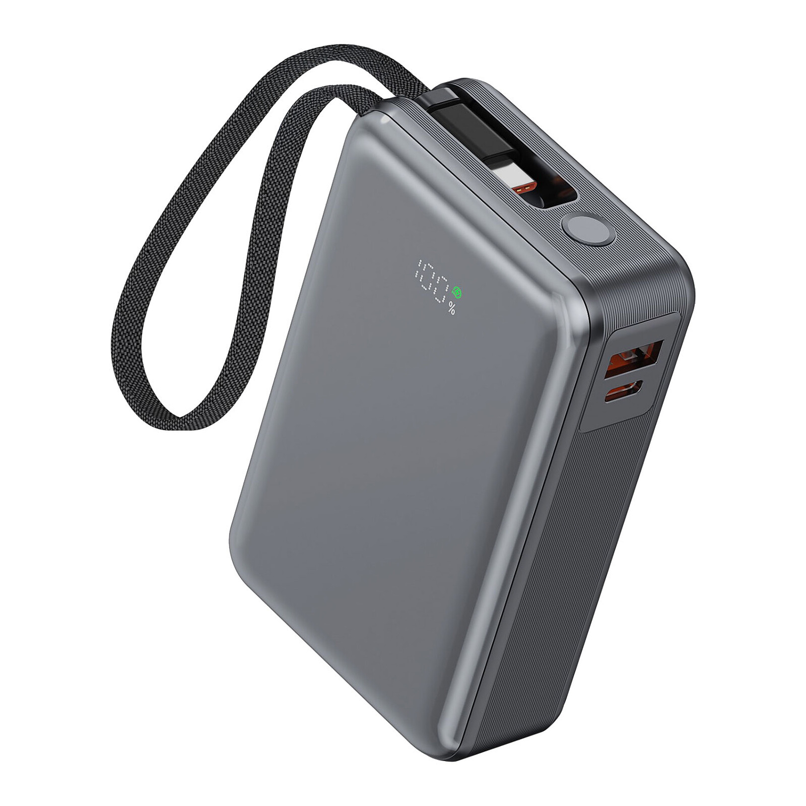 Akashi Batterie de Secours Cable 65W 20000 mAh pour laptop