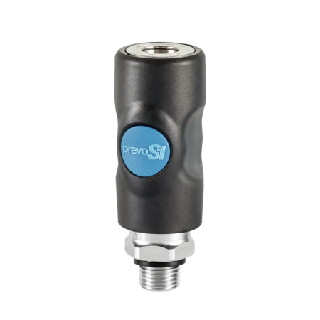 Prevost Raccord fileté mâle cylindrique avec joint d'étanchéité 1/4