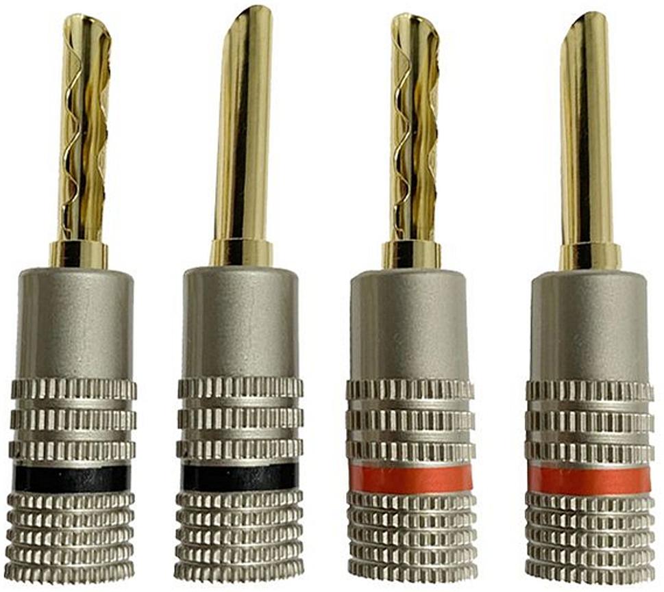 Enova Hifi Lot de 4 fiches banane FBAB 200 LUXE