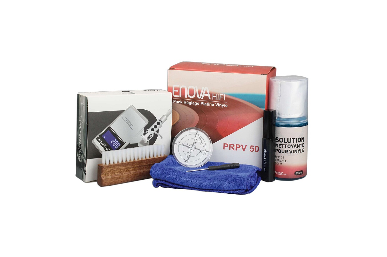 Enova Hifi Kit nettoyage et reglage vinyle PRPV 50