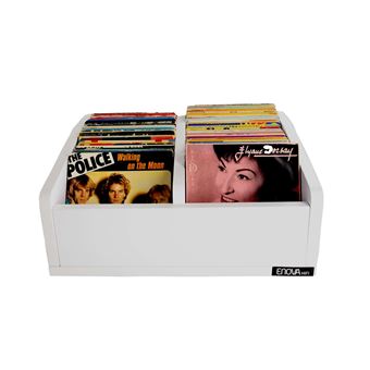 Enova Hifi Bac vinyles 45T Blanc