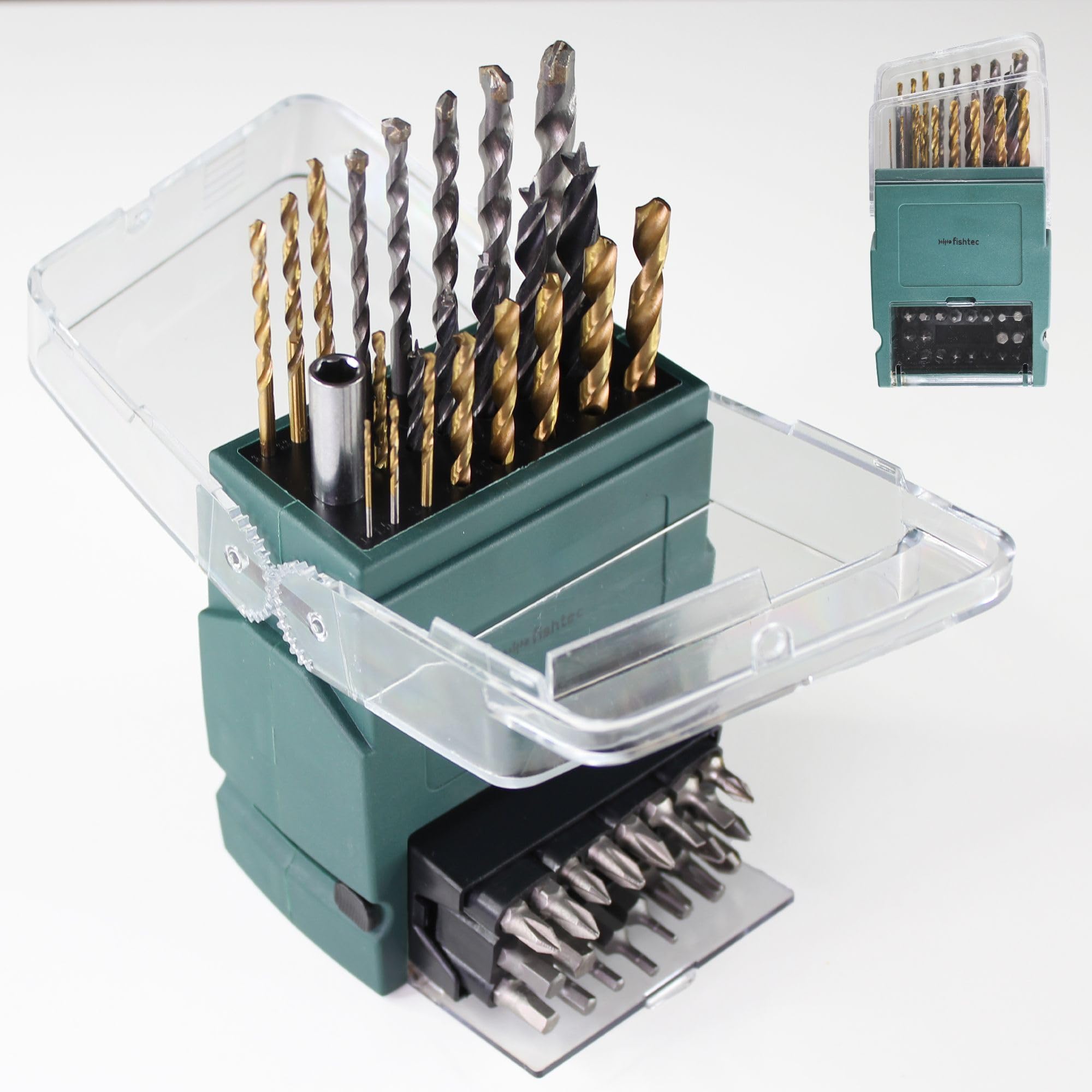 Fishtec Coffret de 43 pièces FISHTEC assortiment forets et embouts mixtes