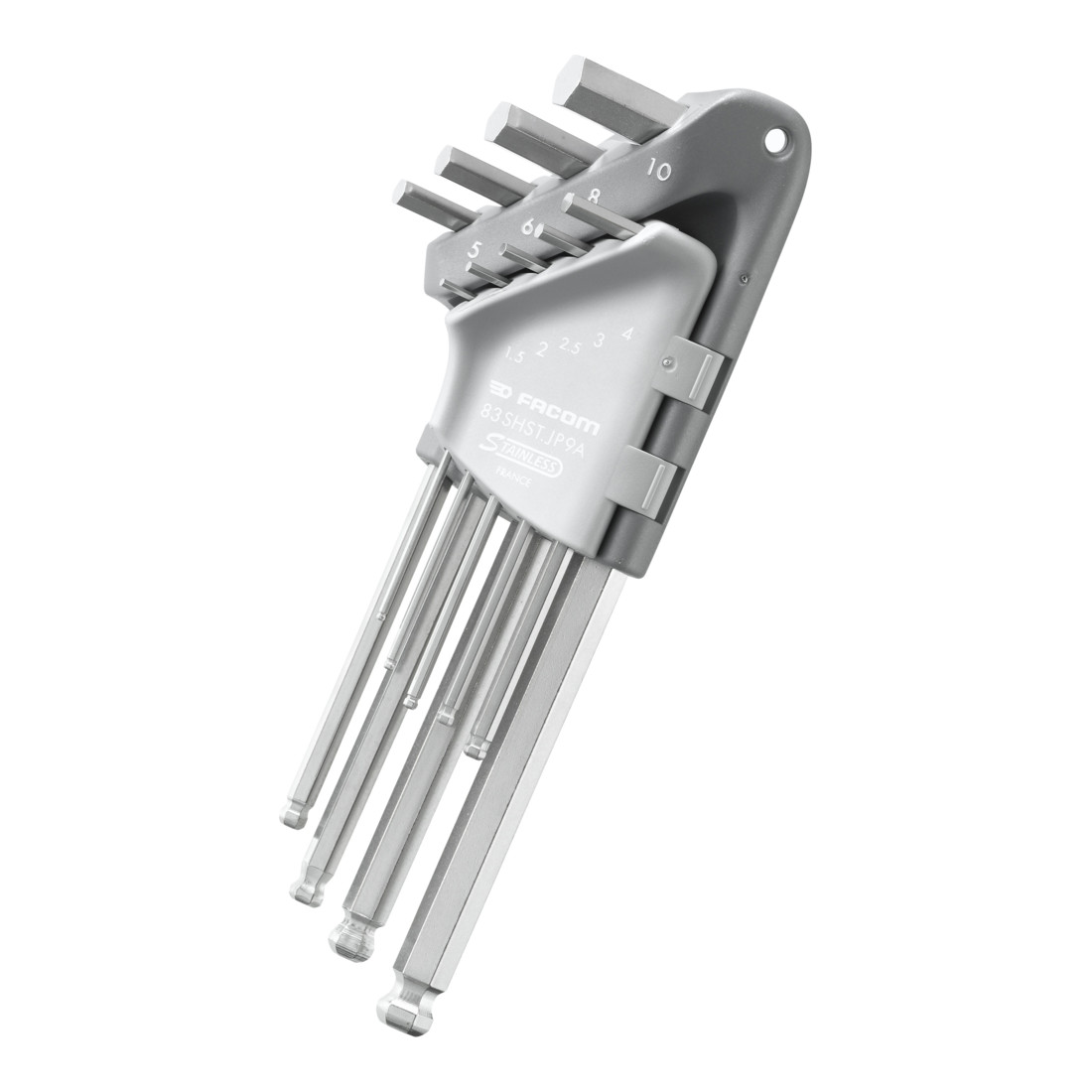 FACOM Clé mâle acier inoxydable, 9 pièces