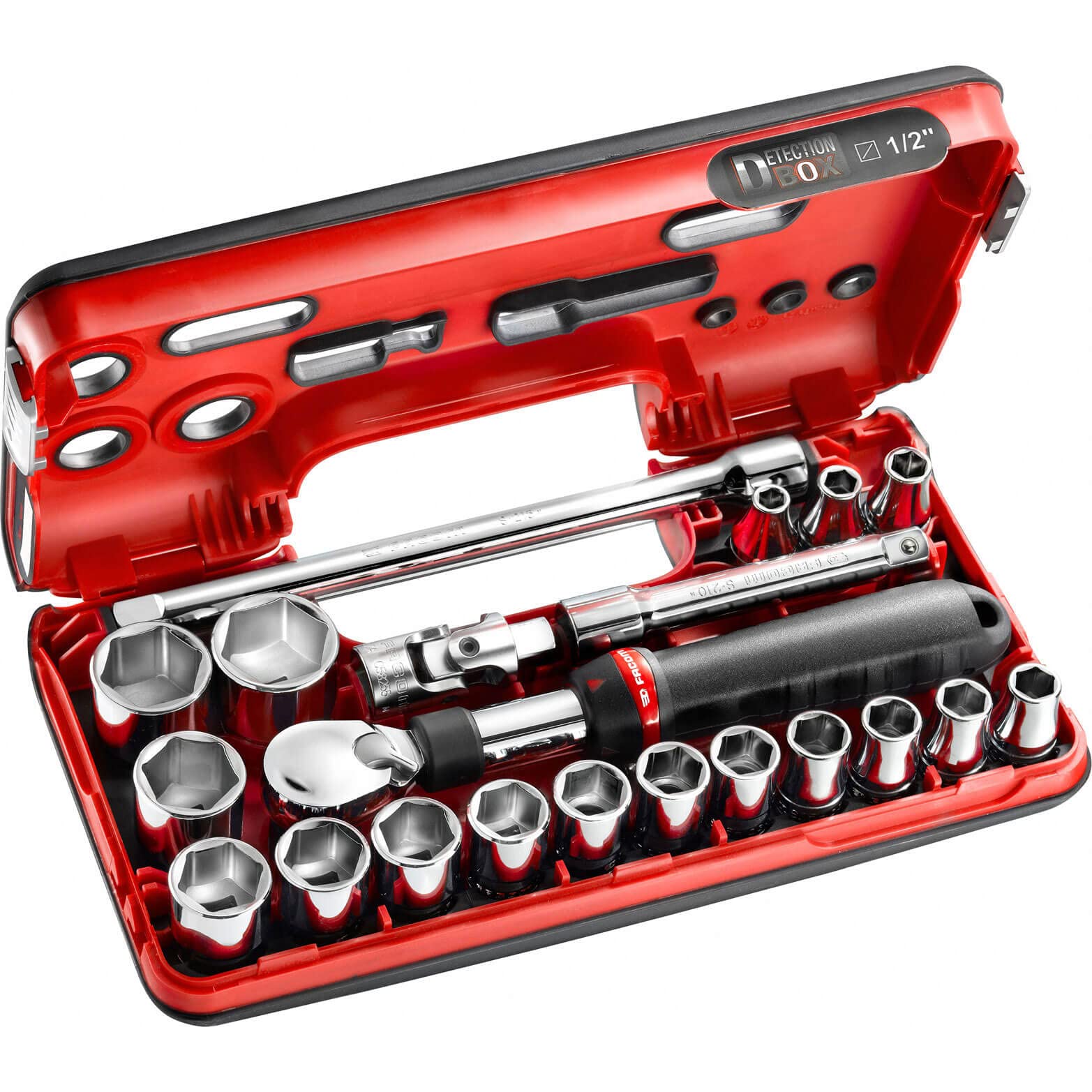 FACOM Coffret cliquet extensible 1/2'' 6 pans Détection Box