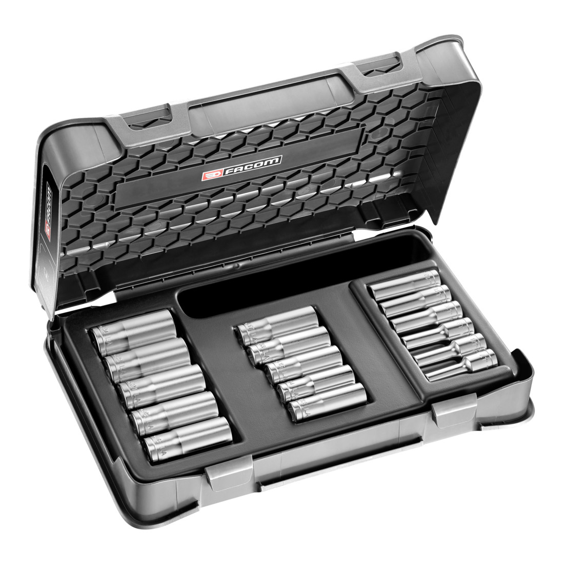 FACOM Jeu de douilles 3/8 12 pans 16 pièces