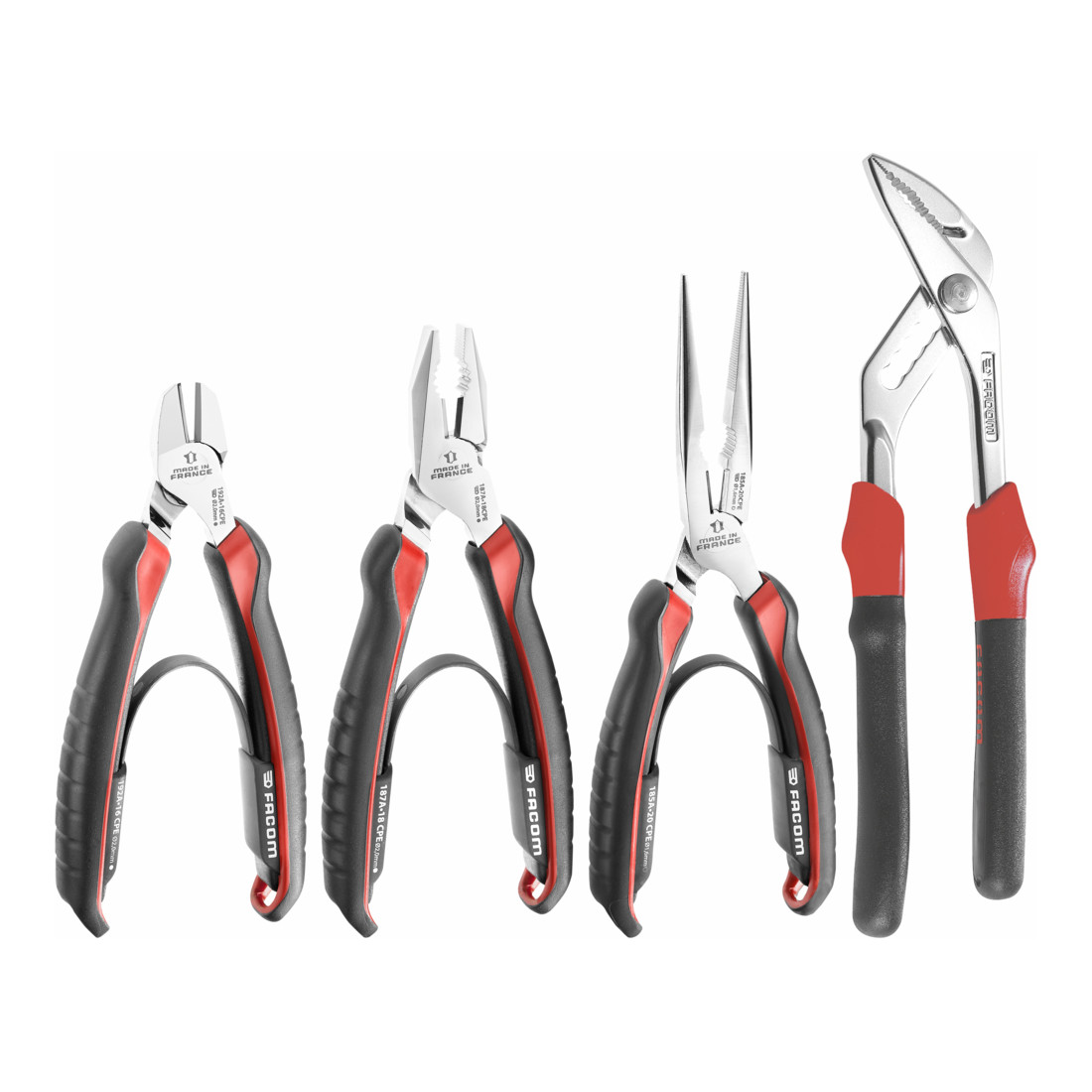 FACOM COMBINATION 4 PIECE PLIERS SET