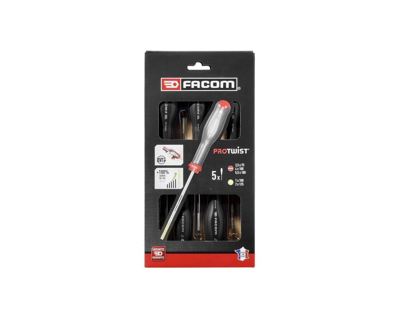 FACOM Tournevis Protwist AT.5PB, coffret de 5 pièces
