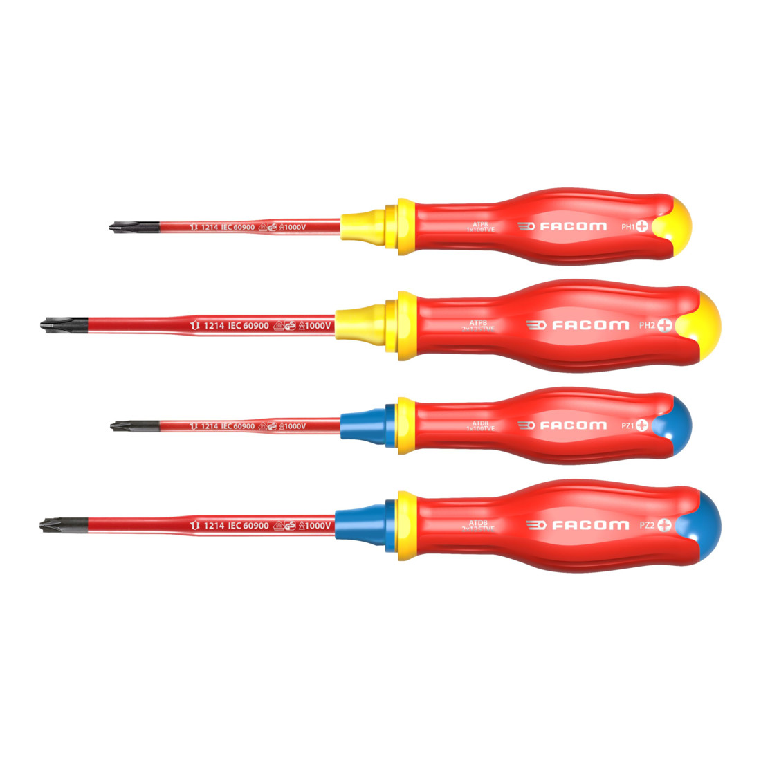 FACOM Tournevis PROTWIST 1000V 4 pcs