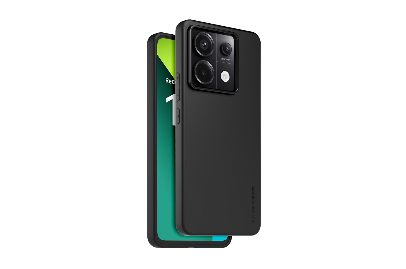 Made For Xiaomi Coque arriere semi-rigide noir pour Redmi Note 13 Pro 5G